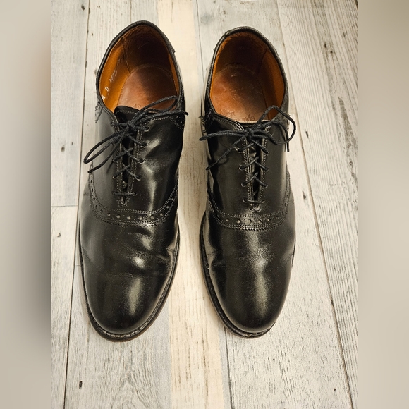 Allen Edmonds Other - Allen Edmonds Mens Polo Black Brogue Leather Oxford Mens Dress Shoe 9.5
